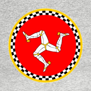 Isle of man round flag tt racing T-Shirt